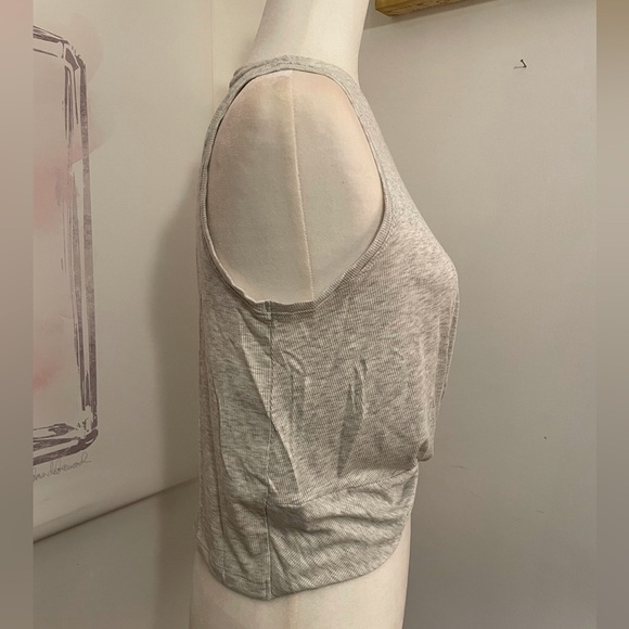 All In Motion Crop Tank Top in Gray - Picture 2 of 9